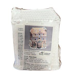 Rare California Creations Plaza Hotel Ceramic Village NEW Discontinued
